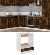 Herdumbauschrank Räuchereiche 60x46x81,5 cm Holzwerkstoff