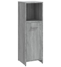 Badschrank Grau Sonoma 30x30x95 cm Holzwerkstoff