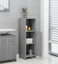Badschrank Grau Sonoma 30x30x95 cm Holzwerkstoff