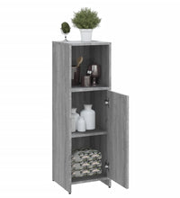 Badschrank Grau Sonoma 30x30x95 cm Holzwerkstoff