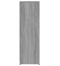 Badschrank Grau Sonoma 30x30x95 cm Holzwerkstoff