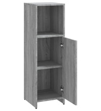 Badschrank Grau Sonoma 30x30x95 cm Holzwerkstoff
