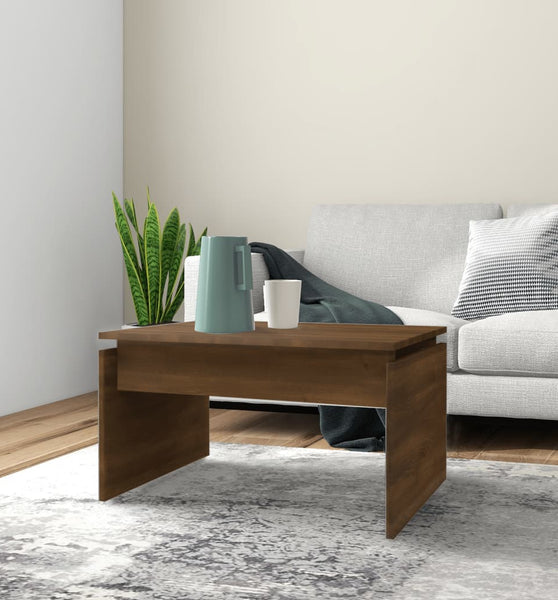 Couchtisch Braun Eichen-Optik 68x50x38 cm Holzwerkstoff