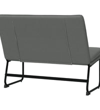 Sitzbank Dunkelgrau 100x75x76 cm Stoff