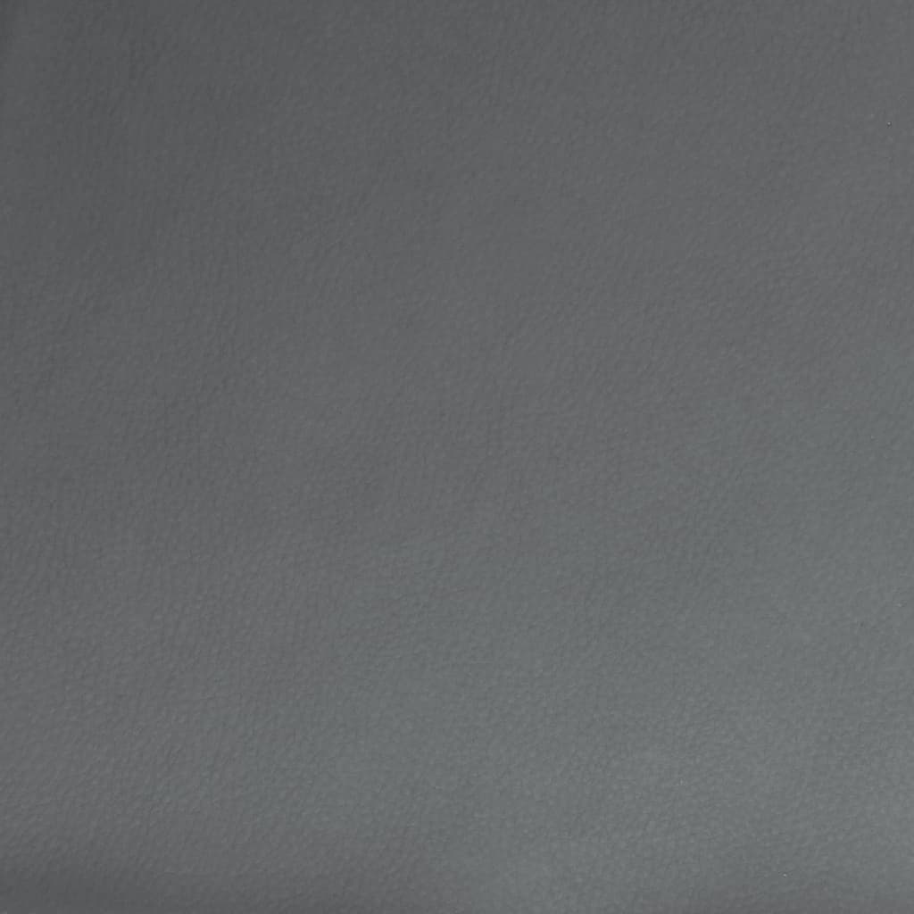 Sitzbank Grau 100x64x80 cm Kunstleder