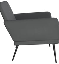 Sitzbank Grau 107x80x81 cm Kunstleder