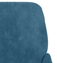 Sitzbank Blau 108x79x79 cm Samt