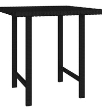 Beistelltische 3 Stk. Schwarz Poly Rattan