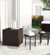 Beistelltische 3 Stk. Braun Poly Rattan