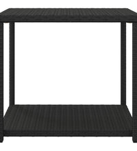 Beistelltisch Schwarz 55x45x49 cm Poly Rattan