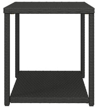 Beistelltisch Schwarz 55x45x49 cm Poly Rattan