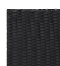 Beistelltisch Schwarz 55x45x49 cm Poly Rattan