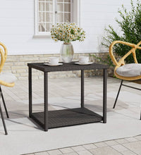 Beistelltisch Schwarz 55x45x49 cm Poly Rattan