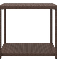 Beistelltisch Braun 55x45x49 cm Poly Rattan