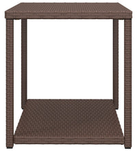 Beistelltisch Braun 55x45x49 cm Poly Rattan