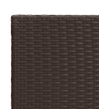 Beistelltisch Braun 55x45x49 cm Poly Rattan