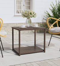 Beistelltisch Braun 55x45x49 cm Poly Rattan