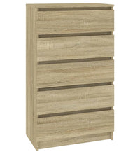 Schubladenschrank Sonoma-Eiche 60x36x103 cm Holzwerkstoff