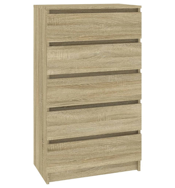 Schubladenschrank Sonoma-Eiche 60x36x103 cm Holzwerkstoff