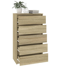 Schubladenschrank Sonoma-Eiche 60x36x103 cm Holzwerkstoff