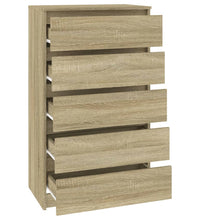 Schubladenschrank Sonoma-Eiche 60x36x103 cm Holzwerkstoff