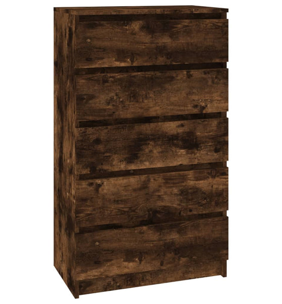 Schubladenschrank Räuchereiche 60x36x103 cm Holzwerkstoff