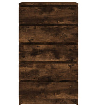 Schubladenschrank Räuchereiche 60x36x103 cm Holzwerkstoff