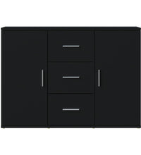 Sideboard Schwarz 91x29,5x65 cm Holzwerkstoff