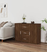 Sideboard Braun Eichen-Optik 91x29,5x65 cm Holzwerkstoff