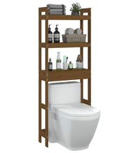 Toilettenregal Honigbraun 63x26x171 cm Massivholz Kiefer