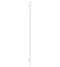 Wand-Kopfteil Weiß 206x3x91,5 cm Massivholz Kiefer