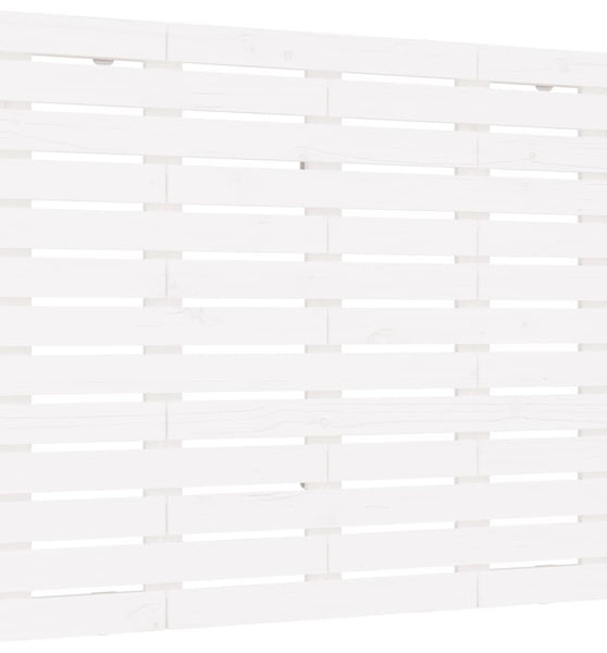 Wand-Kopfteil Weiß 96x3x91,5 cm Massivholz Kiefer