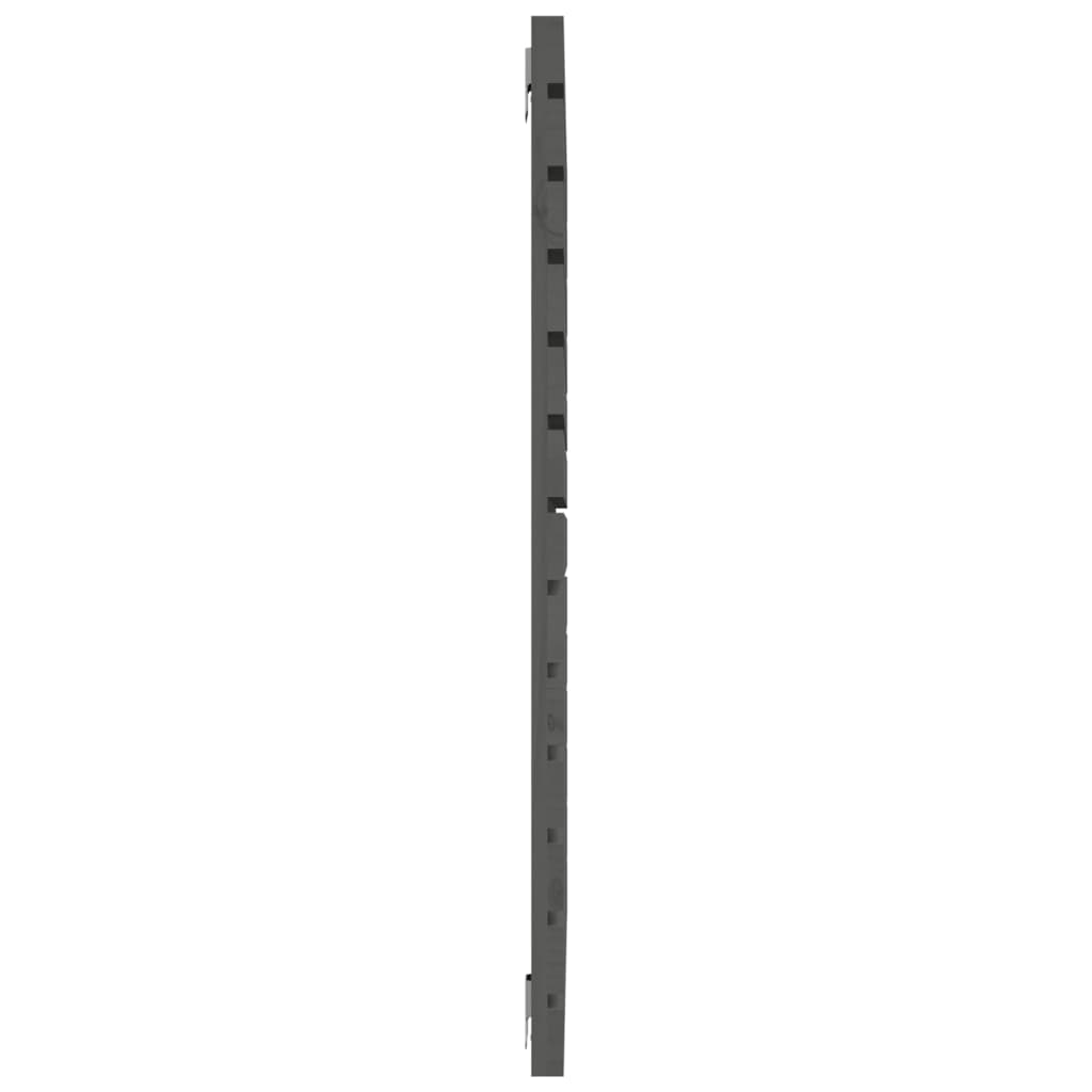 Wand-Kopfteil Grau 81x3x91,5 cm Massivholz Kiefer