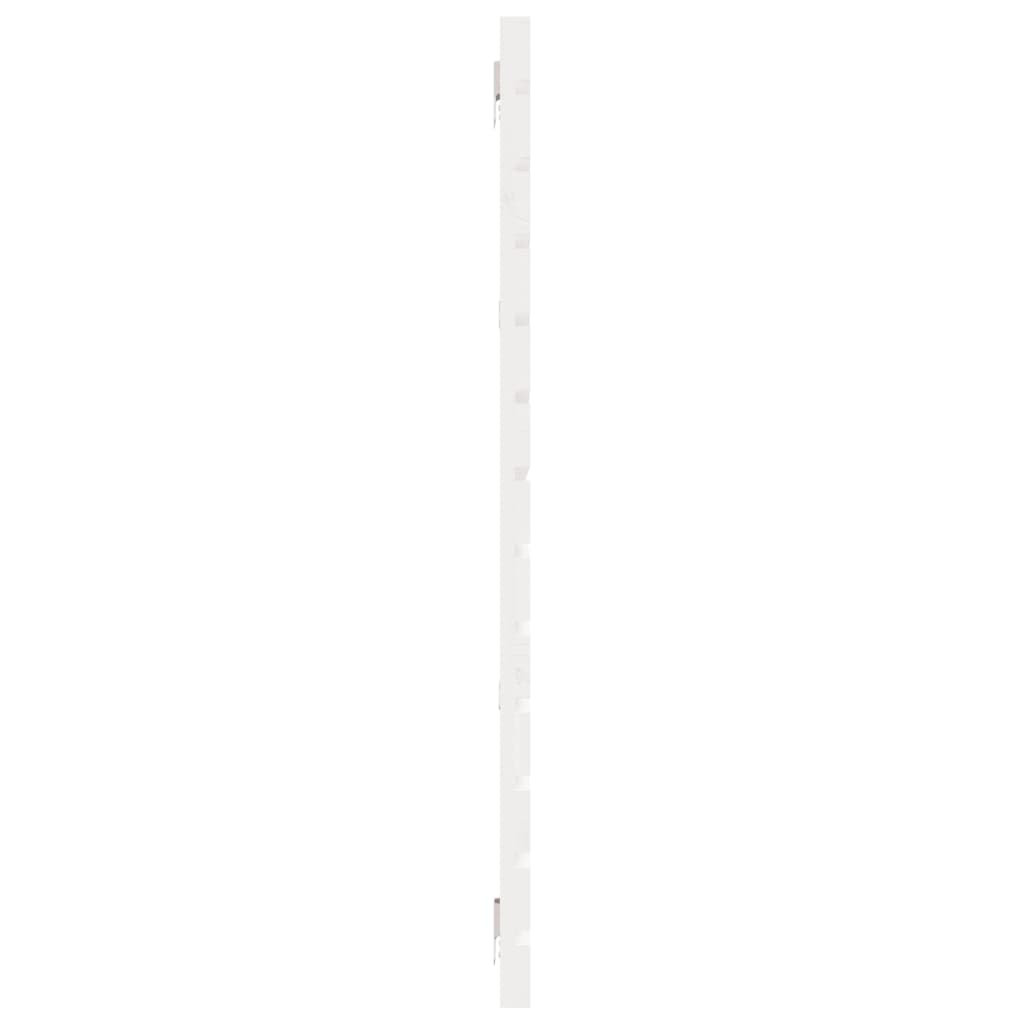 Wand-Kopfteil Weiß 186x3x91,5 cm Massivholz Kiefer