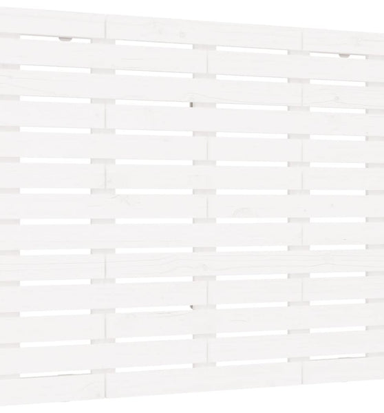 Wand-Kopfteil Weiß 141x3x91,5 cm Massivholz Kiefer