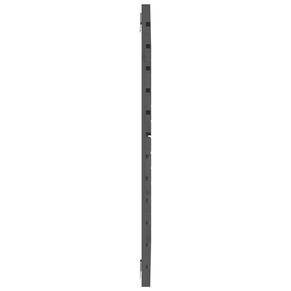 Wand-Kopfteil Grau 141x3x91,5 cm Massivholz Kiefer