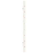 Wand-Kopfteil Weiß 206x3x63 cm Massivholz Kiefer