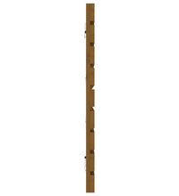 Wand-Kopfteil Honigbraun 206x3x63 cm Massivholz Kiefer