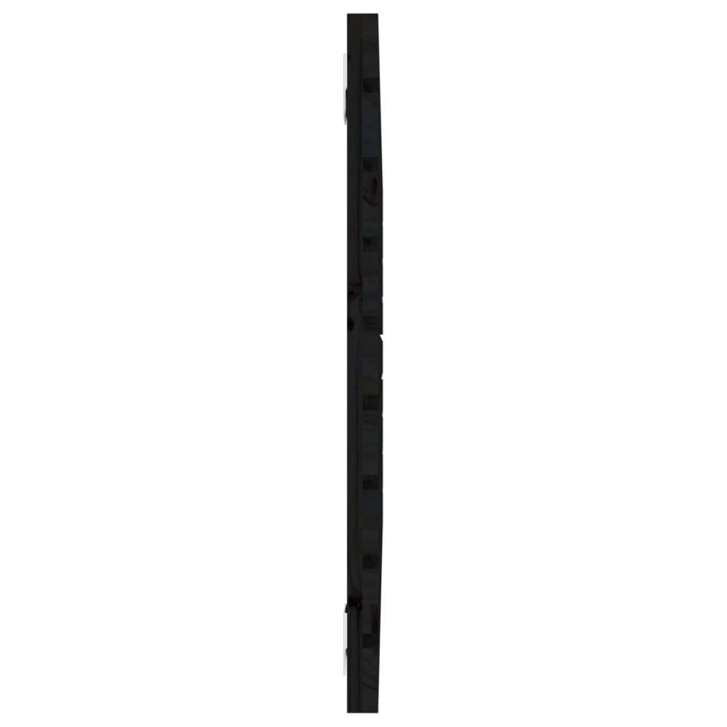 Wand-Kopfteil Schwarz 96x3x63 cm Massivholz Kiefer