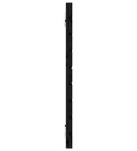 Wand-Kopfteil Schwarz 126x3x63 cm Massivholz Kiefer