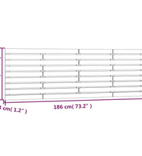 Wand-Kopfteil 186x3x63 cm Massivholz Kiefer