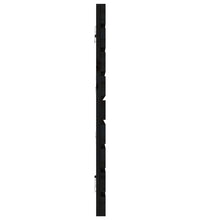 Wand-Kopfteil Schwarz 186x3x63 cm Massivholz Kiefer