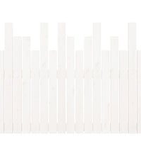 Wand-Kopfteil Weiß 108x3x80 cm Massivholz Kiefer