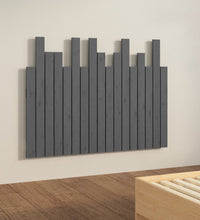 Wand-Kopfteil Grau 108x3x80 cm Massivholz Kiefer