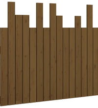 Wand-Kopfteil Honigbraun 95,5x3x80 cm Massivholz Kiefer