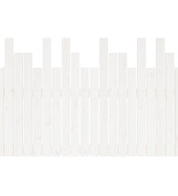 Wand-Kopfteil Weiß 127,5x3x80 cm Massivholz Kiefer