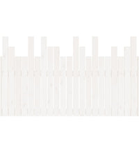 Wand-Kopfteil Weiß 146,5x3x80 cm Massivholz Kiefer