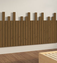 Wand-Kopfteil Honigbraun 159,5x3x80 cm Massivholz Kiefer