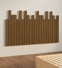 Wand-Kopfteil Honigbraun 140x3x80 cm Massivholz Kiefer