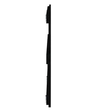 Wand-Kopfteil Schwarz 204x3x60 cm Massivholz Kiefer